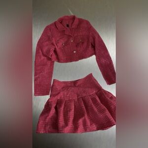 Pink skirt set